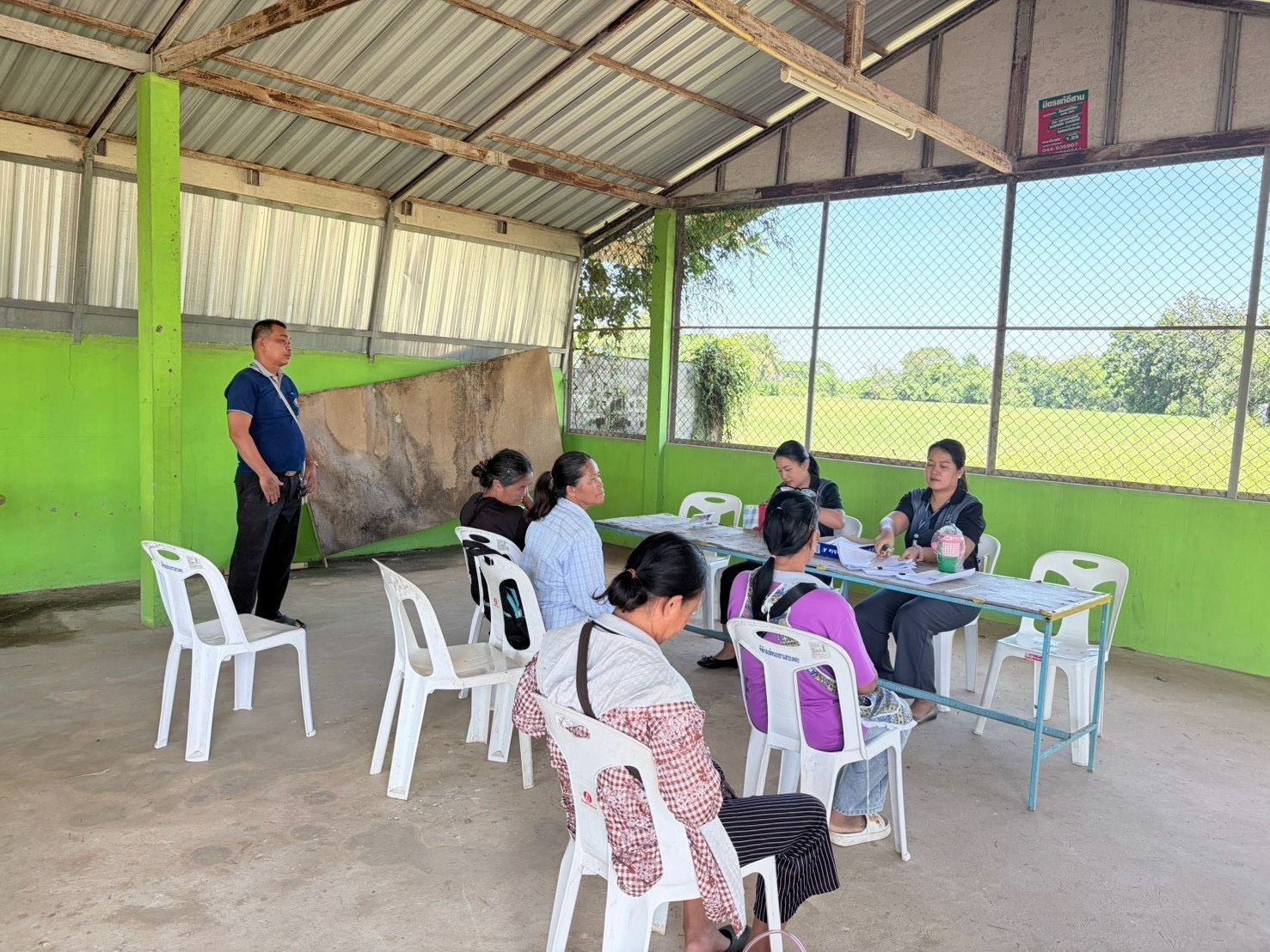 ให้บริการและอำนวยความสะดวกให้กับผู้สูงอายุรายใหม่  ที่ประสงค์ลงทะเบียนยืนยันสิทธิรับเงินเบี้ยยังชีพผู้สูงอายุ  ประจำปีงบประมาณ พ.ศ.2571