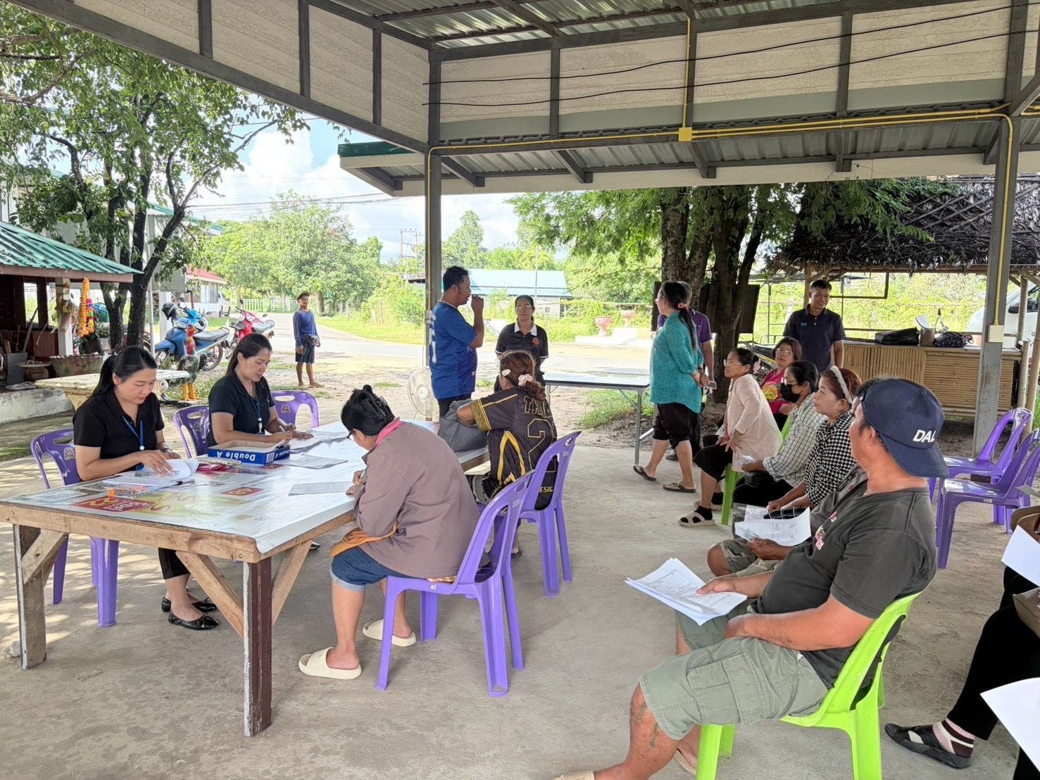 ให้บริการและอำนวยความสะดวกให้กับผู้สูงอายุรายใหม่  ที่ประสงค์ลงทะเบียนยืนยันสิทธิรับเงินเบี้ยยังชีพผู้สูงอายุ  ประจำปีงบประมาณ พ.ศ.2571