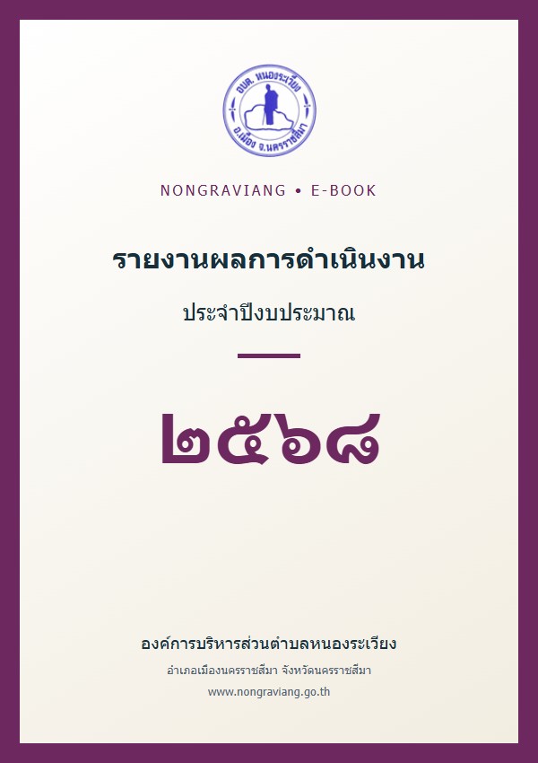 รายงานผลการดำเนินงานประจำปี ประจำปีงบประมาณ พ.ศ.๒๕๖๘